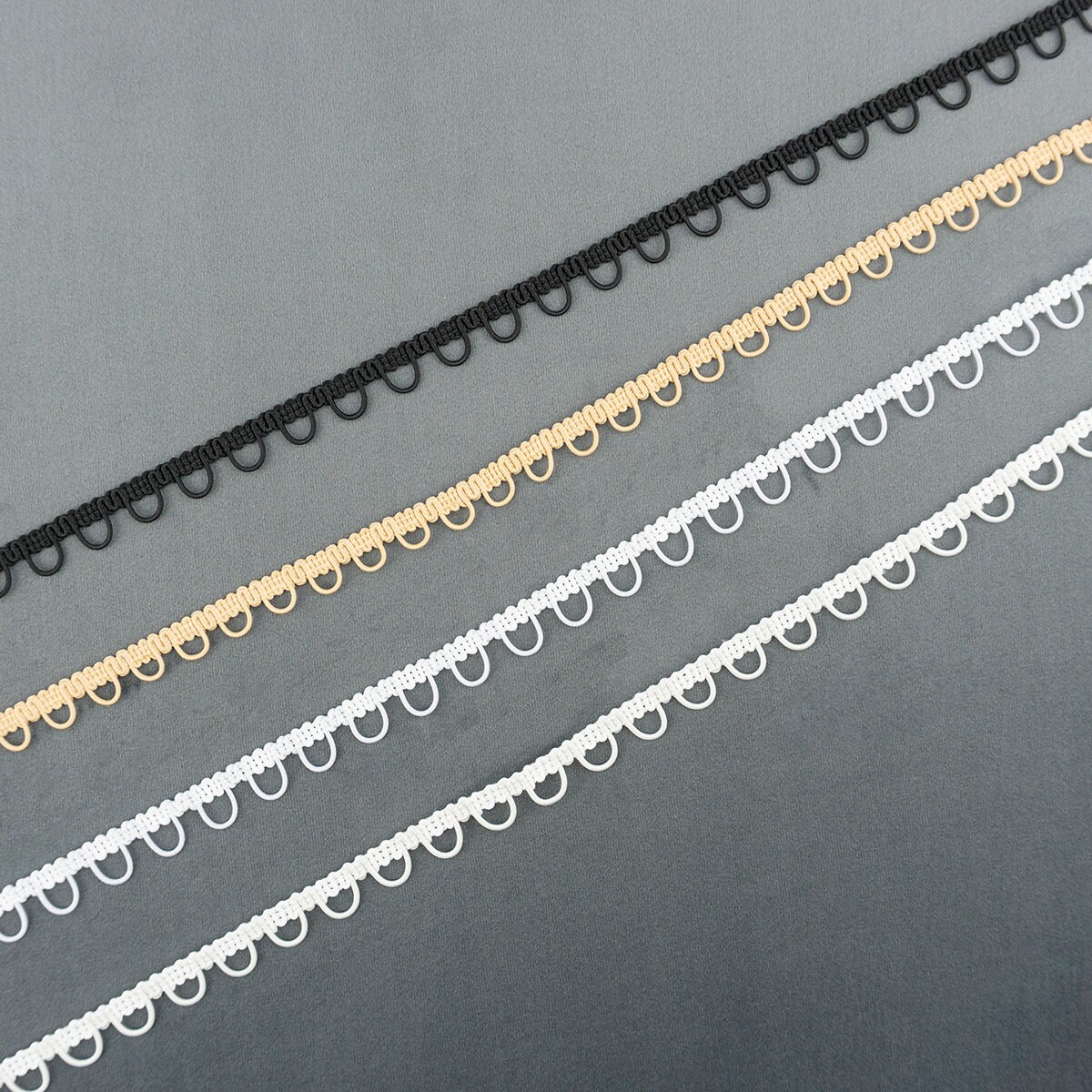 WADORN Passamaneria con Occhielli Da 9 m, Nastro Occhiello Da 20mm con