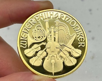 金メッキコイン ウィーンフィルハーモニー管弦楽団 金メッキ