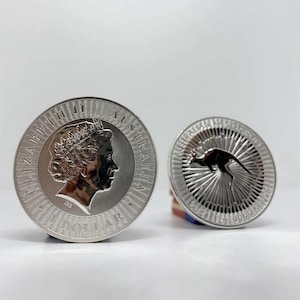 Australian Kangaroo 1oz Silver plated Proof High Relief 1 dollar Coin REPLICA, Australia proof