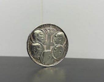 希少な1963年ギリシャ30ドラクマ銀貨 – ジョージ1世即位100周年記念