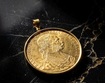 フランツ・ヨーゼフ1世 オーストリア 4ドゥカット金メッキコイン