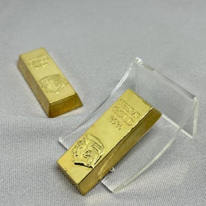 Vergoldete Bar Donald J. Trump Republikaner American Eagle 2024 Wahlen die Revenge Tour vergoldet 24k, USA