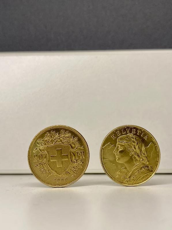 1 swiss franc coin - Etsy 日本