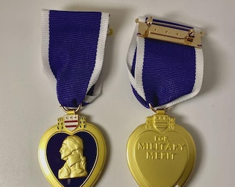 パープルハート勲章 PVC パッチ - アメリカ軍 - 陸軍、海軍、海兵隊