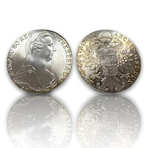 Maria Theresia Austrian 1 Thaler silver plated coin 1780 REPLICA 1pcs silver austrian empire coin