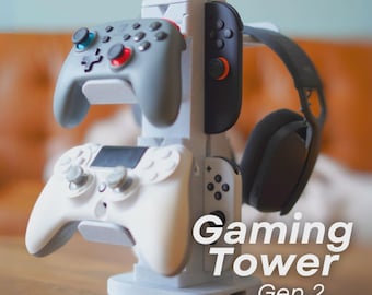 Gaming Tower Gen 2 - Organisateur de contrôleur et de casque avec charge