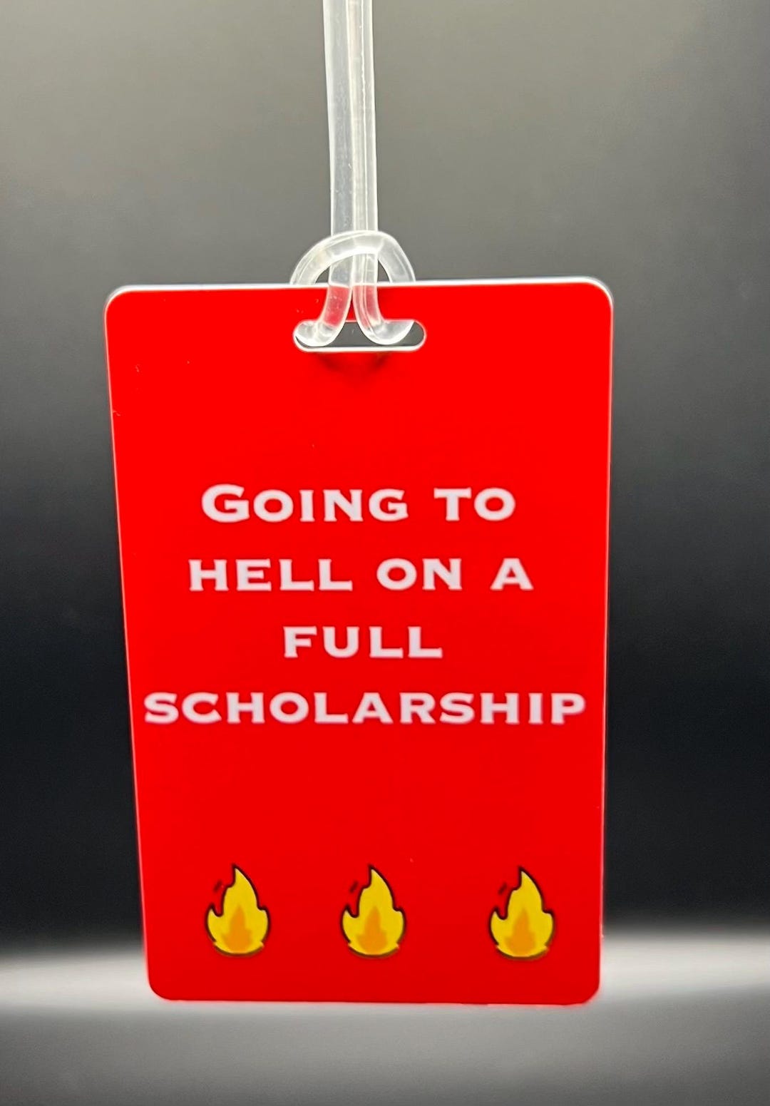 Going to Hell Luggage Tag - Etsy