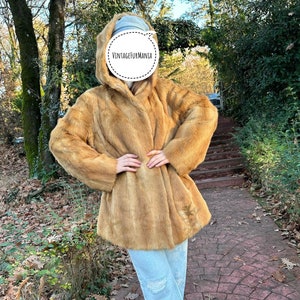Mink fur hoodie shop