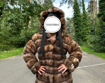 BALMAIN ラビットファー リバーシブルジャケット ヴィンテージ VintageFurMania - Etsy