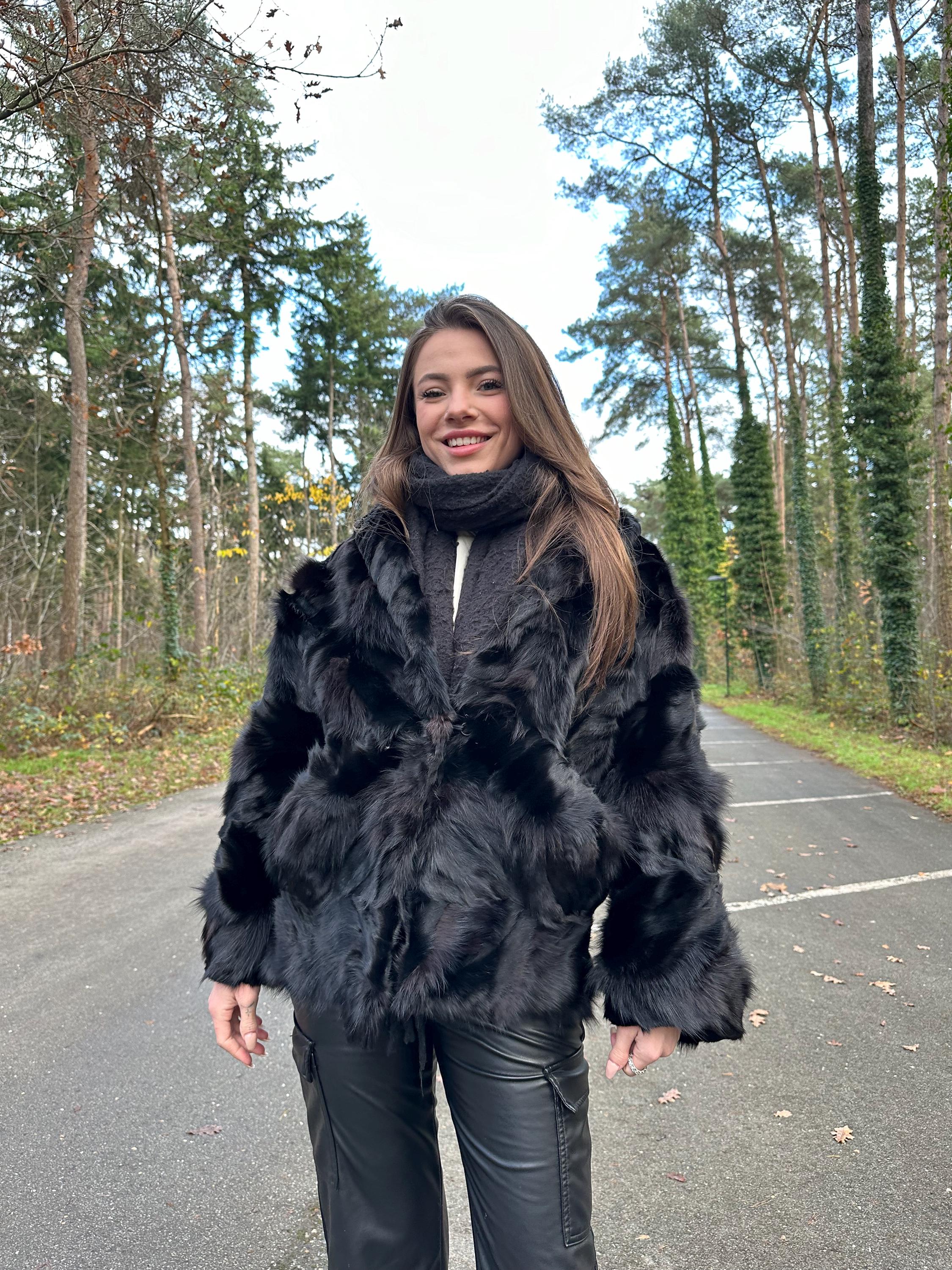ジャケット・アウター 00s volume fur coat black archive archive 00s black fur down jacket y2k