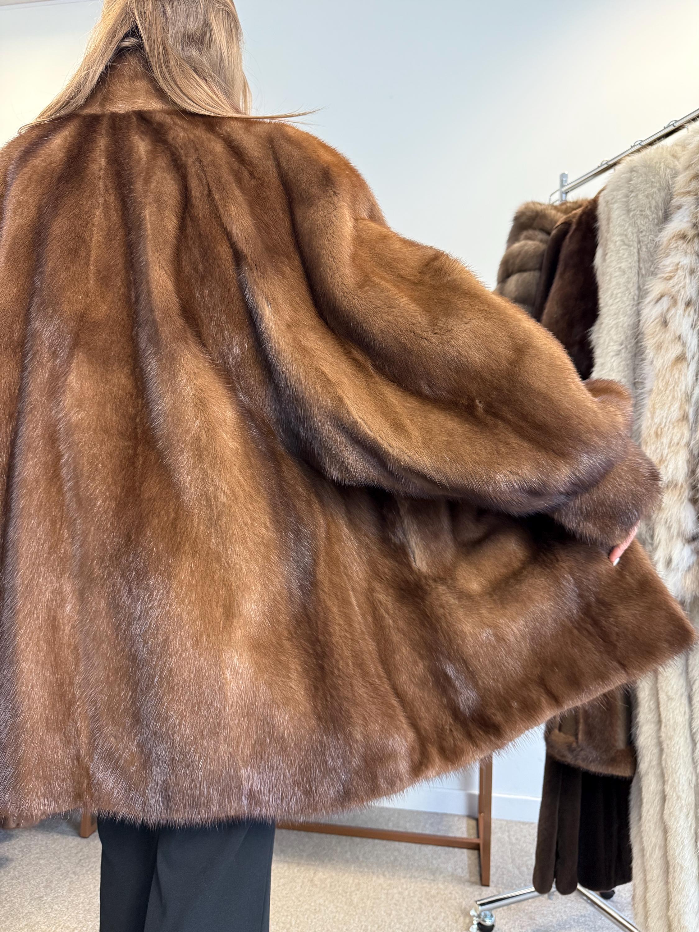 SAGAミンクコート　大きいサイズ SAGA MINK サガミンク ミンクファー コート Super Quality