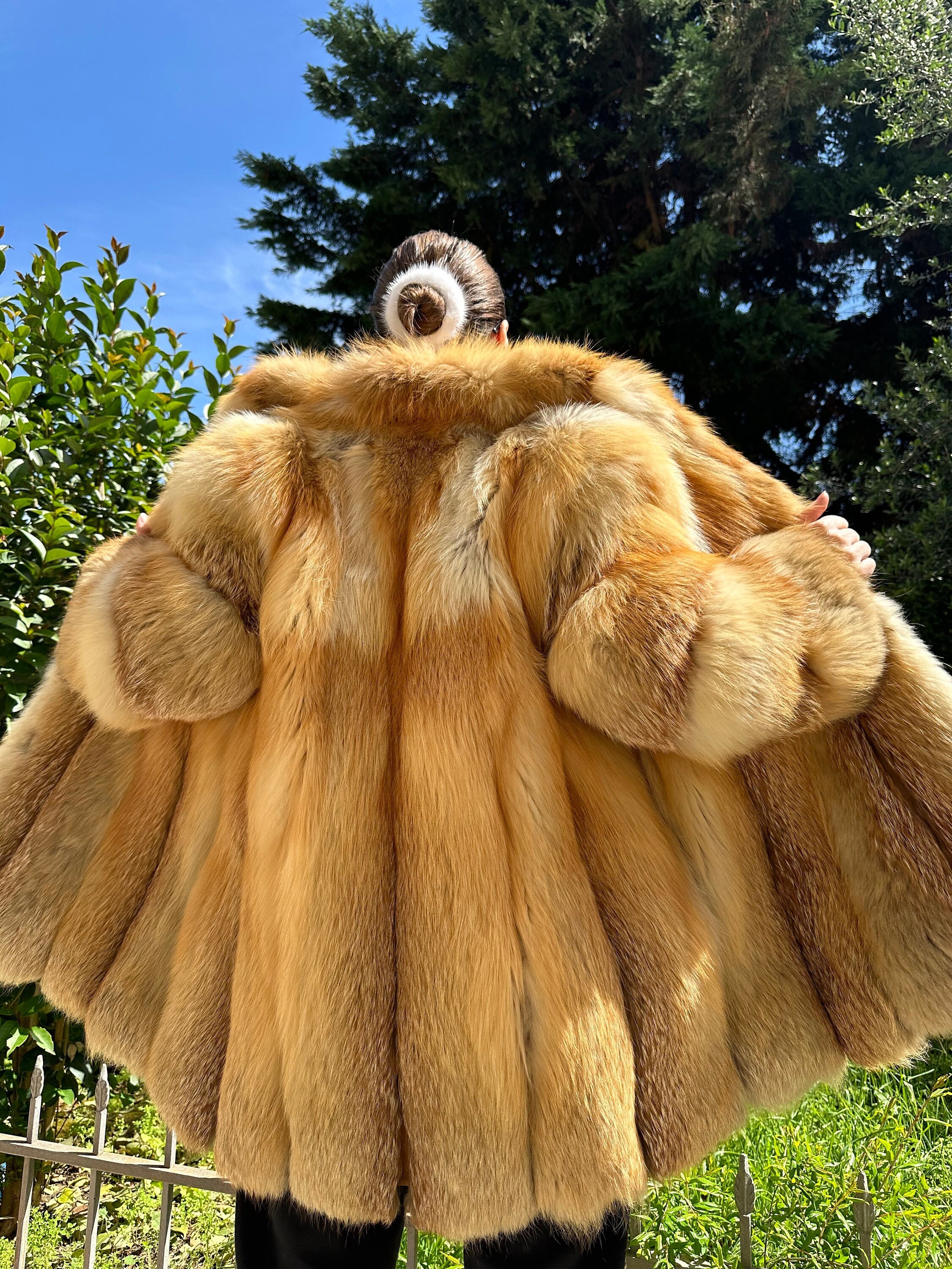 Fur Jacket Pelzmantel PELZMANTEL Herren Halbmantel 60er Fell Mantel TRUE  VINTAGE 60s Winter Fur Coat