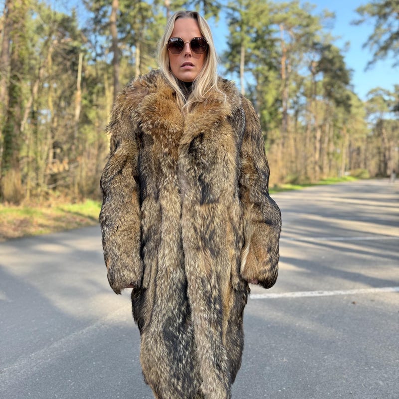 Coyote Fur Coat - Etsy