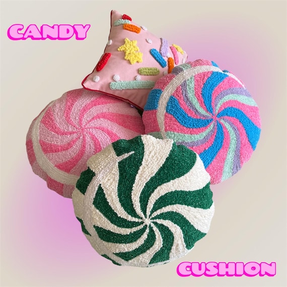 手作りロリポップピロー：楽しい装飾キャンディクッション - Etsy 日本