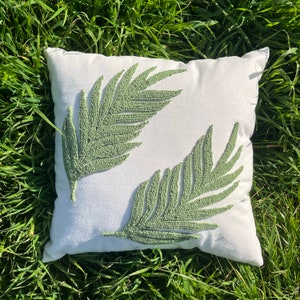 Handmade Punch Needle Pillow - Textured Boho Cushion - Cozy Home Decor