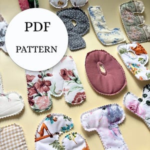 4.25 inch Fabric Letters and Numbers Template | Printable Alphabet Pattern for Sewing, Quilting & Applique Projects