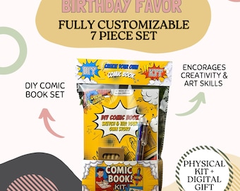 Holiday Stocking Stuffer Kids Comic Book Christmas Gift Bag Creative Activity Pack non Candy Favor For Kids Entertainment Idea