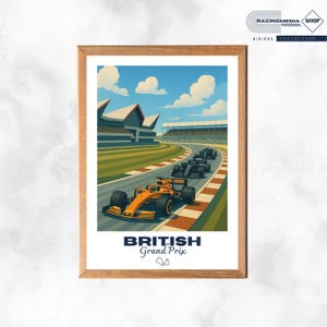 Póster digital del Gran Premio de Gran Bretaña