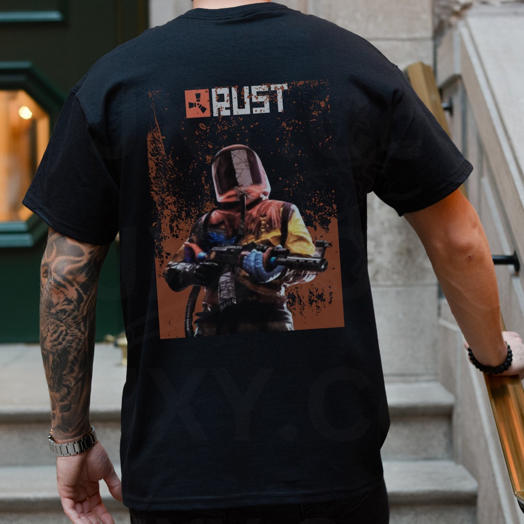 RUST T-shirt, Rust Survival Game, Hazmat, Gaming Tee - Etsy
