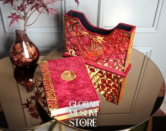 Corán / Corán árabe fácil de leer con estuche de lujo / Regalos islámicos / Arte musulmán / Regalos islámicos