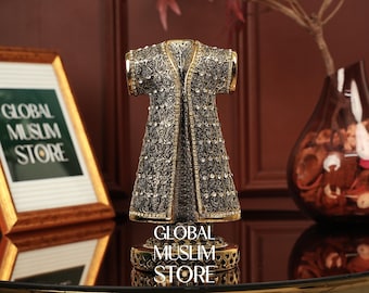 Decoración de caftán otomano / Arte otomano / Regalo islámico / Decoración de caftán con los 99 nombres de Alá / Decoración de oficina islámica / Regalo islámico