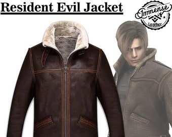 RE 4 Leon Scott Kennedy B3 Bomber Jacket Resident Evil 4 Cosplay