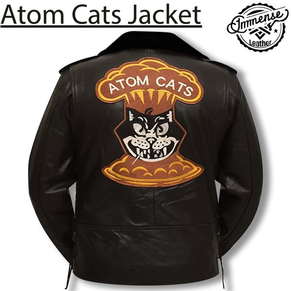 Fallout 4 Atom Cats Leather Jacket Handcrafted Cosplay Gaming Costume