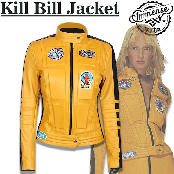 The Bride Kill Bill Cosplay Motorcycle Outerwear Leather Jacket