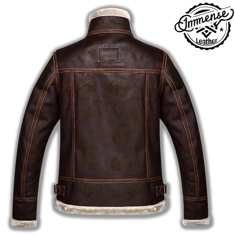 RE 4 Leon Scott Kennedy B3 Chaqueta Bomber Resident Evil 4 Cosplay imagen 3