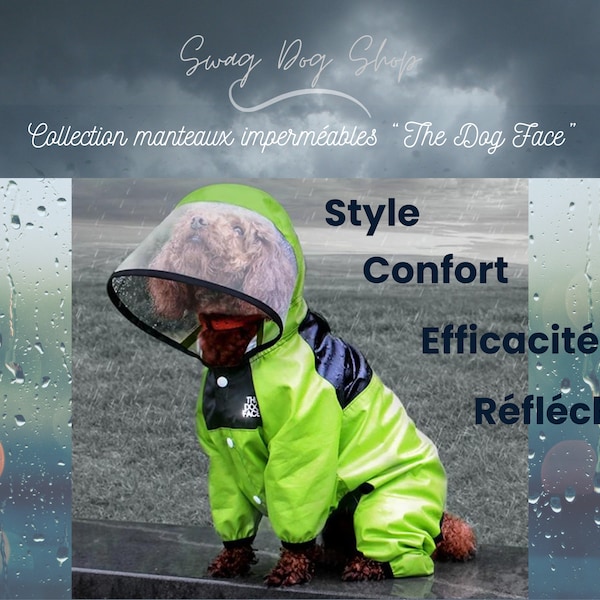 'The Dog Face' Waterproof Coat - Style and Comfort for Trendy Dogs