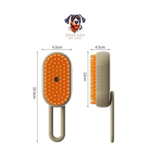 Brosse Vapeur Électrique 3 en 1 pour Chiens et Chats Massage, Nettoyage & Élimination des Poils zdjęcie 9