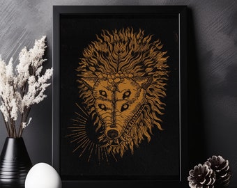Angst und Hunger || Mondlose || A4 A3 A5 Kunstdruck