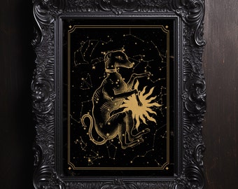 Canis Major Kunstdruck: Sternbild Astrologie Wanddeko