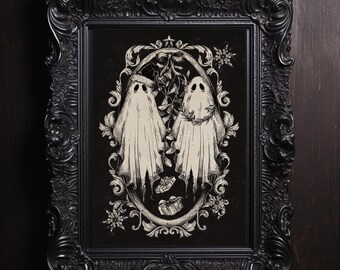 Ghost alternative goth Weihnachten Poster Karte alternative Wanddeko