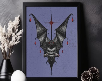 Gothic Fledermaus Poster: Okkultes Wanddekor