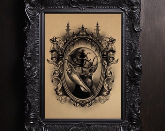 Bloodborn Kunstdruck: Gothic Gaming Wanddeko
