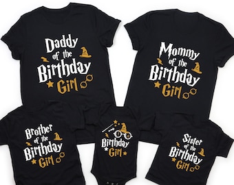 Wizard Birthday Girl Shirt: Magic Family Matching Shirts