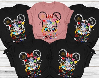 Custom Disney Family Trip Shirts, Matching Disneyworld T-shirt