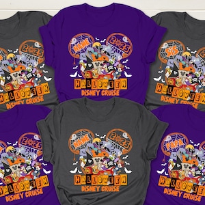 Halloween Disney Cruise 2025 Shirts, Halloween on the High Seas, Halloween Cruise Family Shirts, Halloween Mickey and Friends Cruise T-shirt