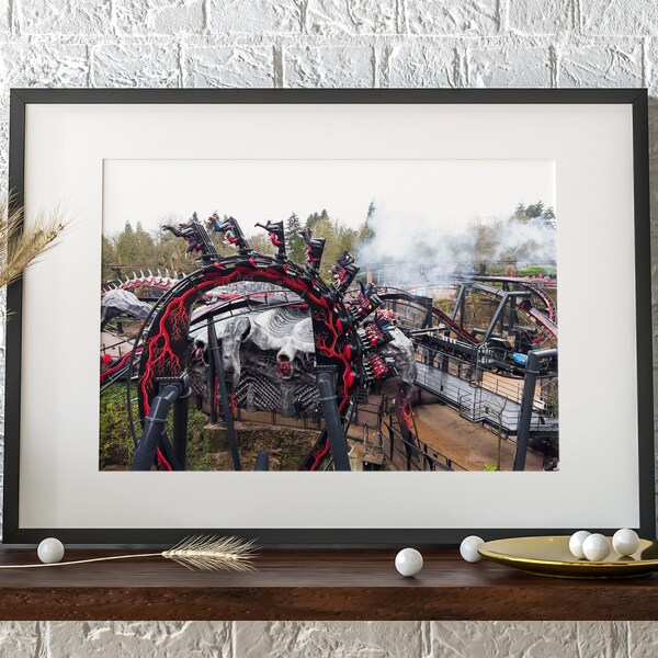 Nemesis Reborn - Instant Digital Download | Alton Towers | Rollercoaster Print | Amusement Park Art | Theme Park Birthday Gift