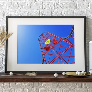 Giga Launch Coaster - Instant Digital Download | Salou, Spain | Theme Park Print | Amusement Park Art | Rollercoaster Birthday Gift