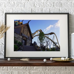 Dive Coaster - Instant Digital Download | Gothenburg, Sweden | Theme Park Print | Amusement Park Art | Rollercoaster Birthday Gift