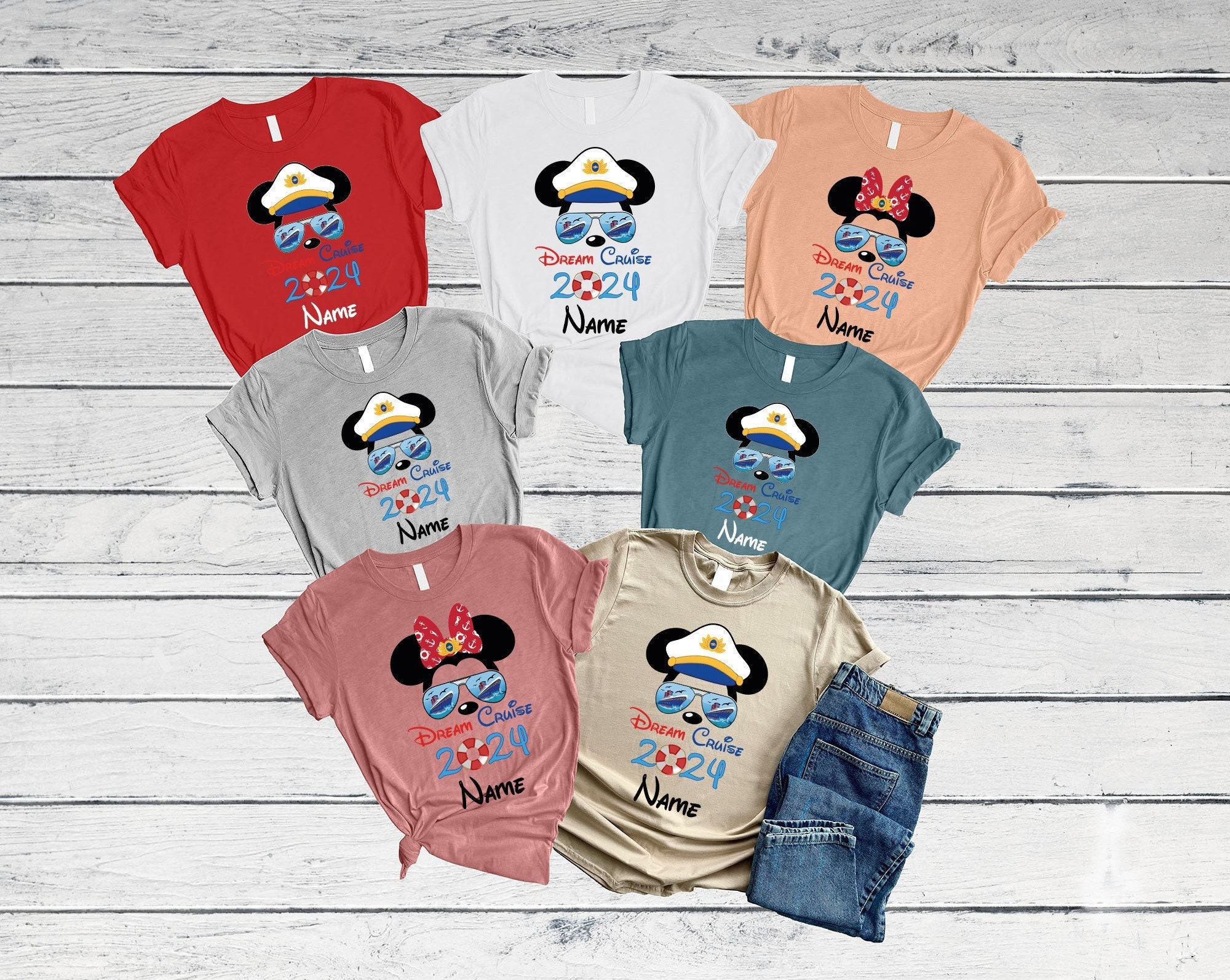 Custom Dream Cruise 2024 Shirt, Personalized Disneyland Shirts