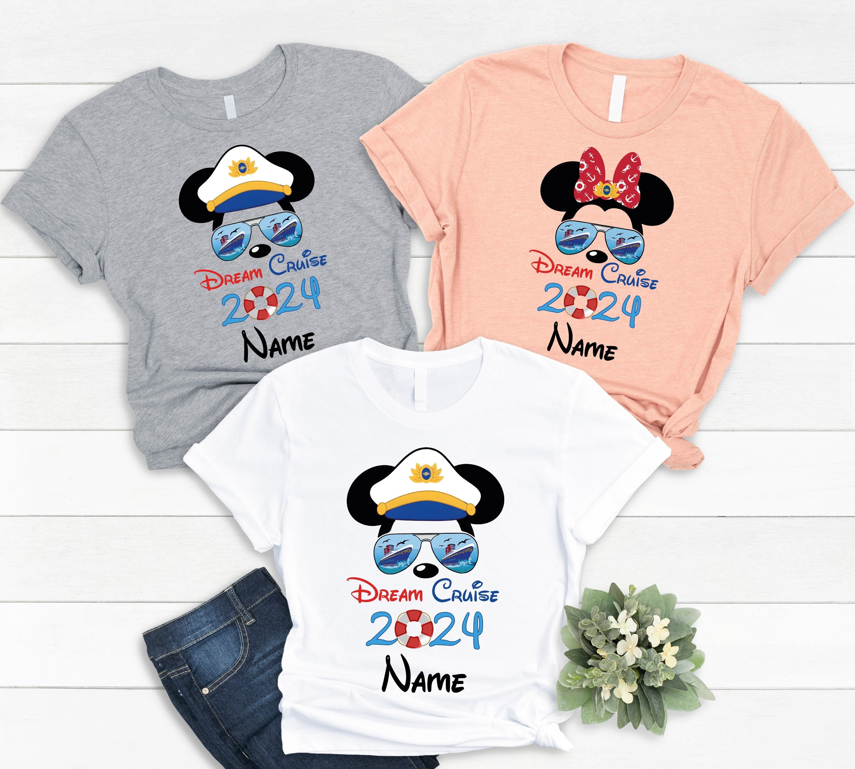 Custom Dream Cruise 2024 Shirt, Personalized Disneyland Shirts