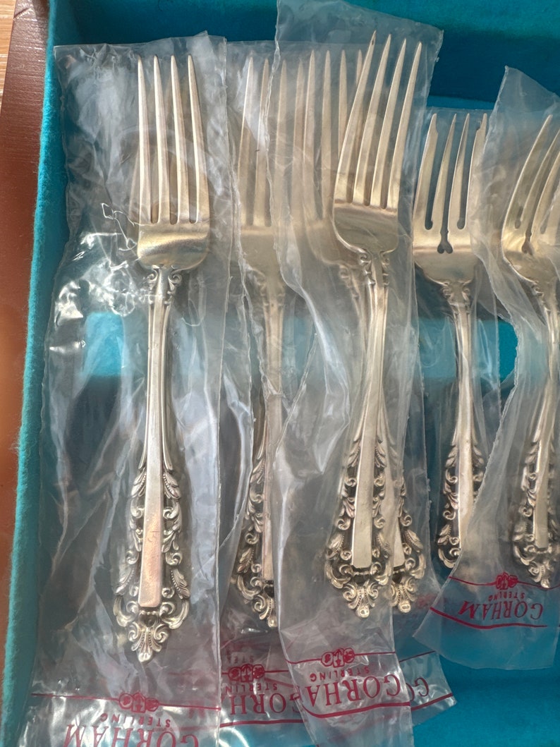 Medici Gorham Sterling Silver Flatware 48 Piece Etsy