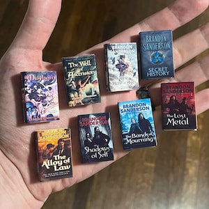 Brandon Sanderson Mistborn Series - Mini Book Magnets (3 & 5 Book Bundles)