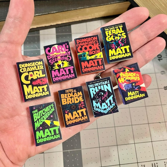 H - Dungeon Crawler Carl Series- Mini Book Magnets (8 Book Bundle)