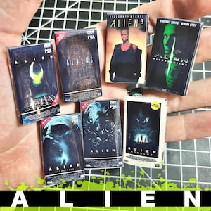 Alien Movies Mini VHS Magnets (Bundle of 7)