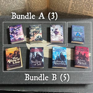 Brandon Sanderson Mistborn Series - Mini Book Magnets (3 & 5 Book Bundles)