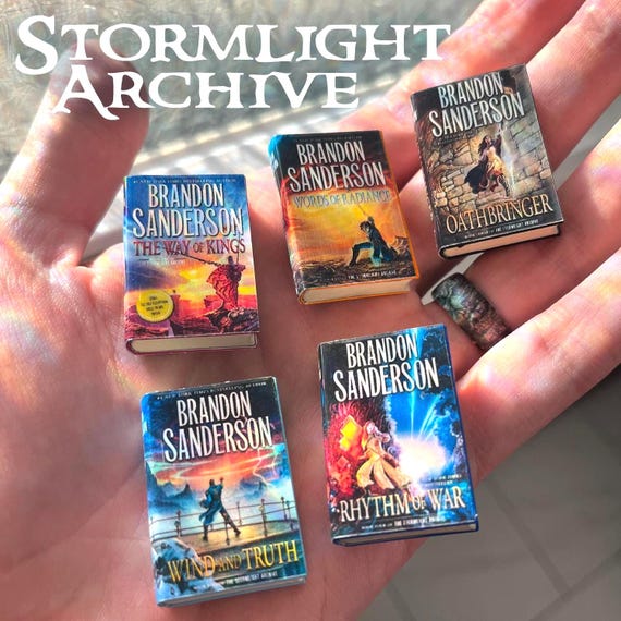 Brandon Sanderson Stormlight Series - Mini Book Magnets (5 Book